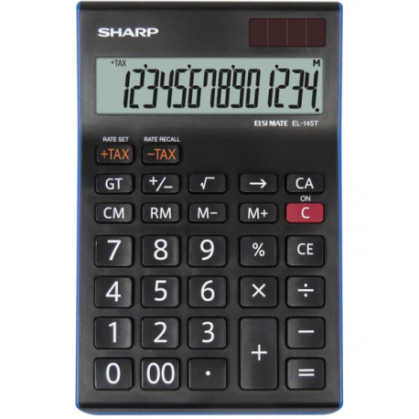 SHARP CALCULATOR DESKTOP BOX ELSI MATE EL145TBL
