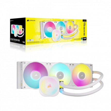 iCUE LINK TITAN 360 RX RGB AIO 360mm valge protsessori jahutus