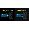 The power supply ATX RAP TOR,600W,BRONZE 80+,Sin