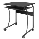 Mobile computer desk 600x480mm black