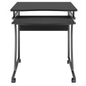 Mobile computer desk 600x480mm black