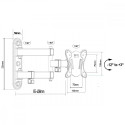 TV/Monitor wall mount 13-32'' 30kg MC-417