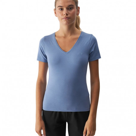 Koszulka damska 4F F1649 denim 4FWAW24TTSHF1649 32S L