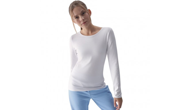 Koszulka damska Longsleeve 4F F376 biała 4FWMM00TLONF376 10S S