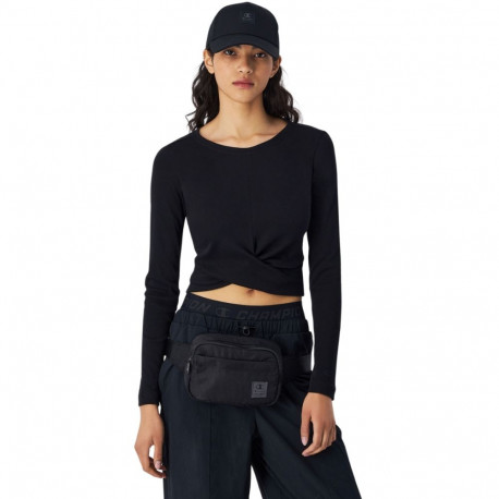 Champion naiste croptop 117435 KK001 Crewneck XS, must