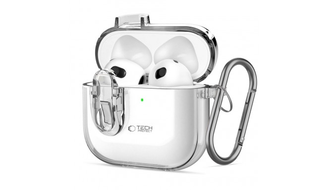TECH-PROTECT SLIM HOOK APPLE AIRPODS 4 CLEAR