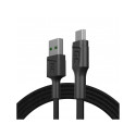 Green Cell KABGC20 USB kaabel USB 2.0 1.2 m USB A Micro-USB B Must