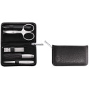 Zwilling Twinox reisikomplekt - must nahkkott, 5 osa - must