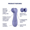 Satisfyer Pro 2 Generation 3 Double Air Pulse Vibrator With App Lilac