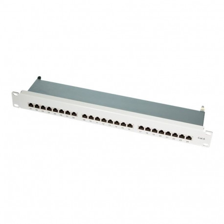 LOGILINK NP0040A LOGILINK-  Patch Panel 19-mounting Cat.6 STP 24 ports, grey