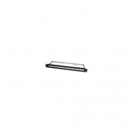LOGILINK NK4042 LOGILINK- Keystone Panel for 24 Keystone Jacks / Coupler, shielded, black
