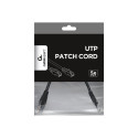 Gembird patchcord RJ45 cat5 PP12-0.25M/BK 0.25m, black
