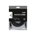 GEMBIRD PP12-5M/BK Gembird patchkaabel RJ45, cat.5e, UTP, 5m, must