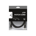 GEMBIRD PP12-3M/BK Gembird patchcord RJ45, cat.5e, UTP, 3m, black