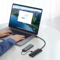 Baseus Lite Series HUB adapter USB Type C - 4x USB 3.0 25cm black (WKQX030301)