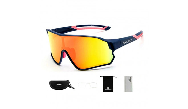 Rockbros 10134PL polarizing cycling glasses - blue