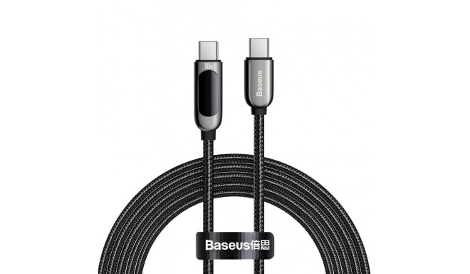 Baseus CATSK-C01 USB-C - USB-C PD QC cable 100W 5A 480Mb/s 2m - black