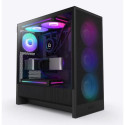 Case|NZXT|H5 FLOW RGB 2024|MidiTower|Case product features Transparent panel|Not included|ATX|EATX|M