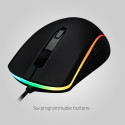 HyperX Pulsefire Surge Wired Gaming Mouse, 16000 DPI, RGB Lighting, Black