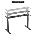 Adjustable Height Table Up Up Thor Black, Table top M Black