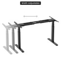 Adjustable Height Table Up Up Thor Black, Table top M Black