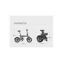 Electric bicycle HIMO Z16 MAX, Gray (SPEC)