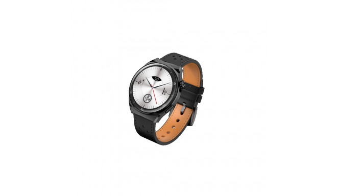 Garett V12 Smartwatch, Black leather