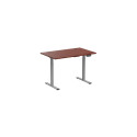 Adjustable Height Table Up Up Bjorn Gray, Table top M Dark Walnut