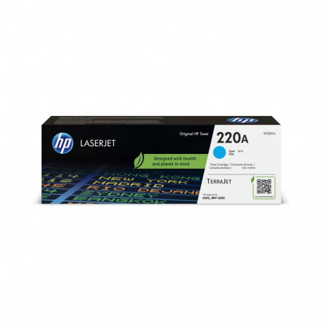 HP 220A (W2201A) Toner Cartridge, Cyan