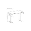 Adjustable Height Table Up Up Balder II White