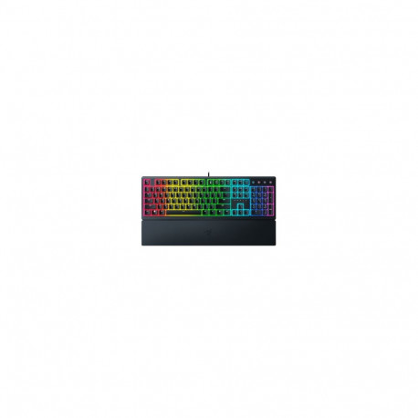 Razer Ornata V3 Wired Gaming keyboard, USB, RGB LED, US, Mecha-membrane switch, Black