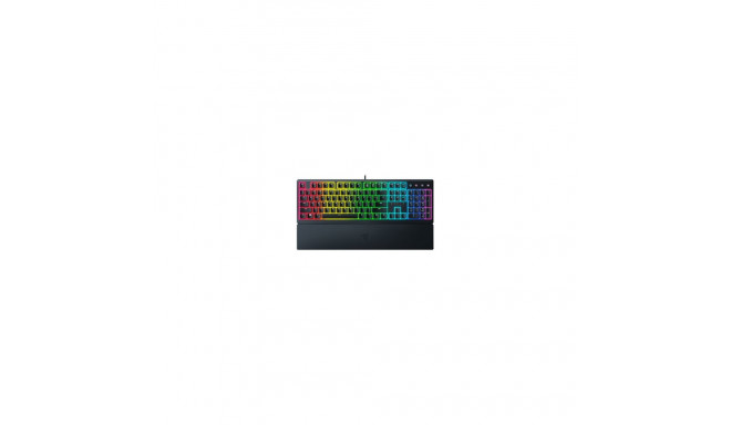 Razer Ornata V3 Wired Gaming keyboard, USB, RGB LED, US, Mecha-membrane switch, Black