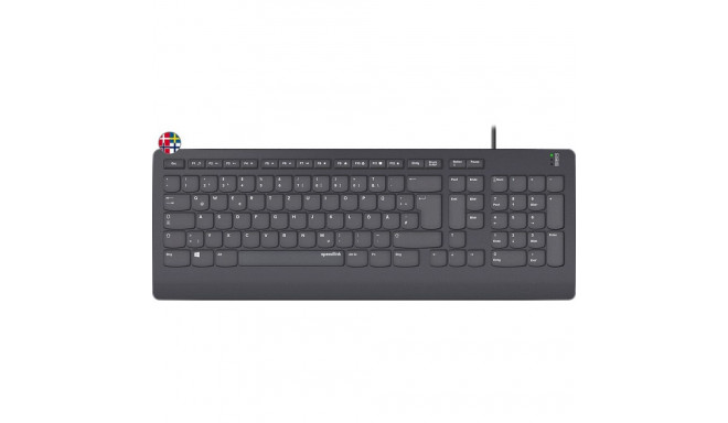 HI-GENIC Antibacterial Keyboard, black - NC Layout