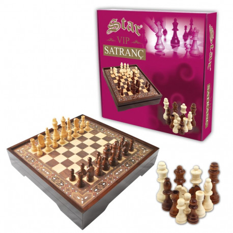 Vip Chess Set Walnut L Size Chess Set Star