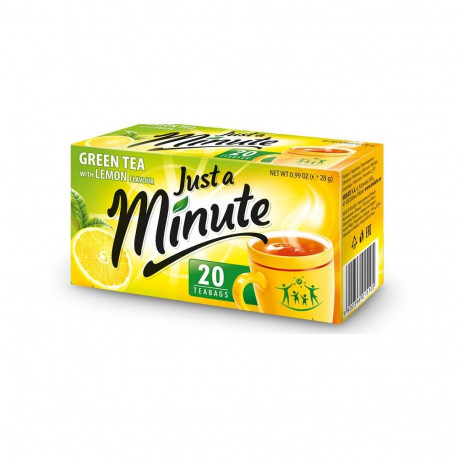 Roheline tee sidruniga JUST A MINUTE , 28g