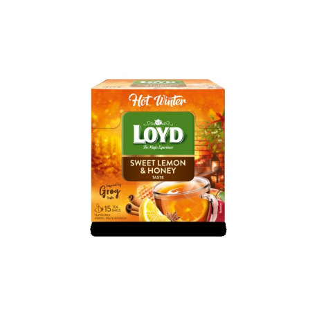 LOYD Puuviljamaitseline tee, Hot Winter, Sidruni ja meega , 15 x 3 g