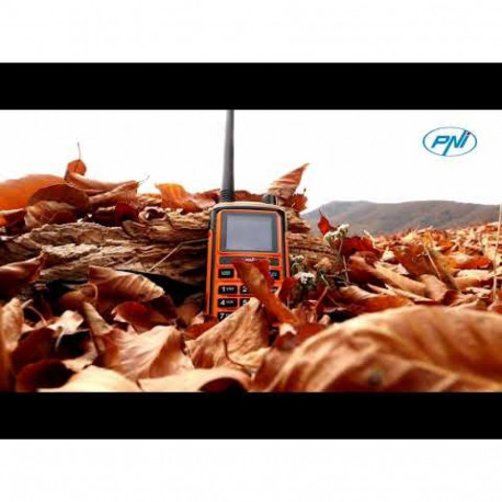 Portable VHF/UHF radio station PNI P17UV dual band 144-146MHz and 430-440MHz, 999CH, 1500mAh, Scan, 