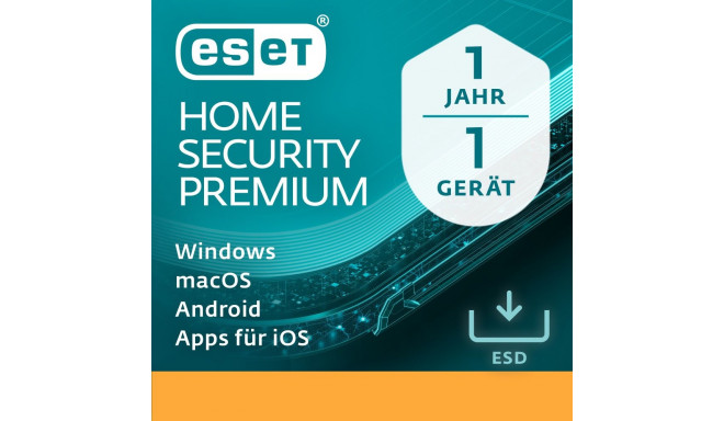 "ESET Home Security Premium - 1 User, 1 Year - ESD-DownloadESD"