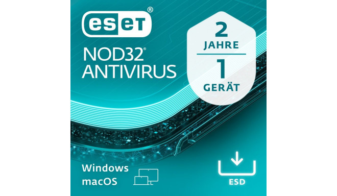 "ESET NOD32 Anti-Virus - 1 User, 2 Years - ESD-DownloadESD"