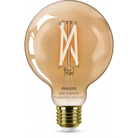 Philips nutikas filament pirn bursztynowa E27 G95 7 W (50 W), WW-CW