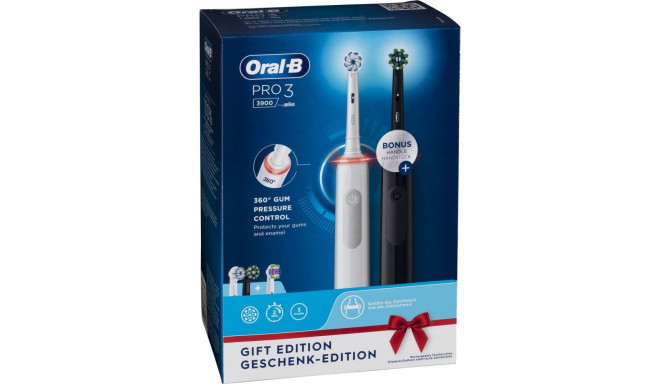 Oral-B Pro 3 3900 Duo must/valge