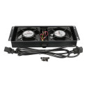 Extralink Cooling unit 2 fans, with cable for thermostat