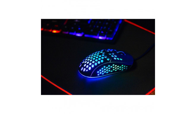ART wire computer mouse USB A dpi with light AM-99 black