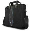 BMW BMCB15COMPVSKL Bag 16" Black Nylon Blue Stripe