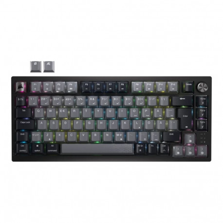 Corsair mehaaniline juhtmevaba mänguriklaviatuur K65 PLUS Nordic CORSAIR MLX Red, must