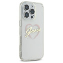 Guess GUHCP16LHCHGSPT iPhone 16 Pro 6.3" läbipaistev kõvakaaneline IML Heart.