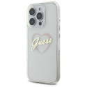 Guess GUHCP16LHCHGSPT iPhone 16 Pro 6.3" läbipaistev kõvakaaneline IML Heart.