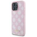 Guess GUHMP16XPGPYSP iPhone 16 Pro Max 6.9" roosa/roosa kõvakorpus Peony Script MagSafe