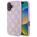 Guess GUHMP16SPGPYSP iPhone 16 6.1" roosa kõvakorpus Peony Script MagSafe