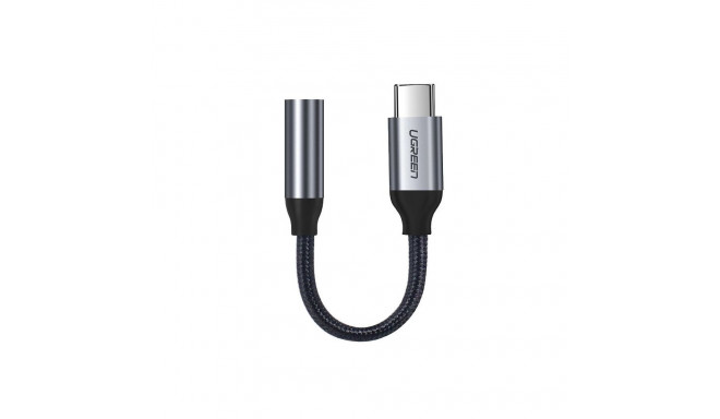Ugreen 3 5 mm mini jack to USB Type C headphone adapter 10cm gray (30632)
